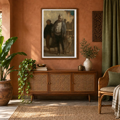 Wandering Saltimbanques 1963.10.14 — Famous Paintings shown in a styled interior