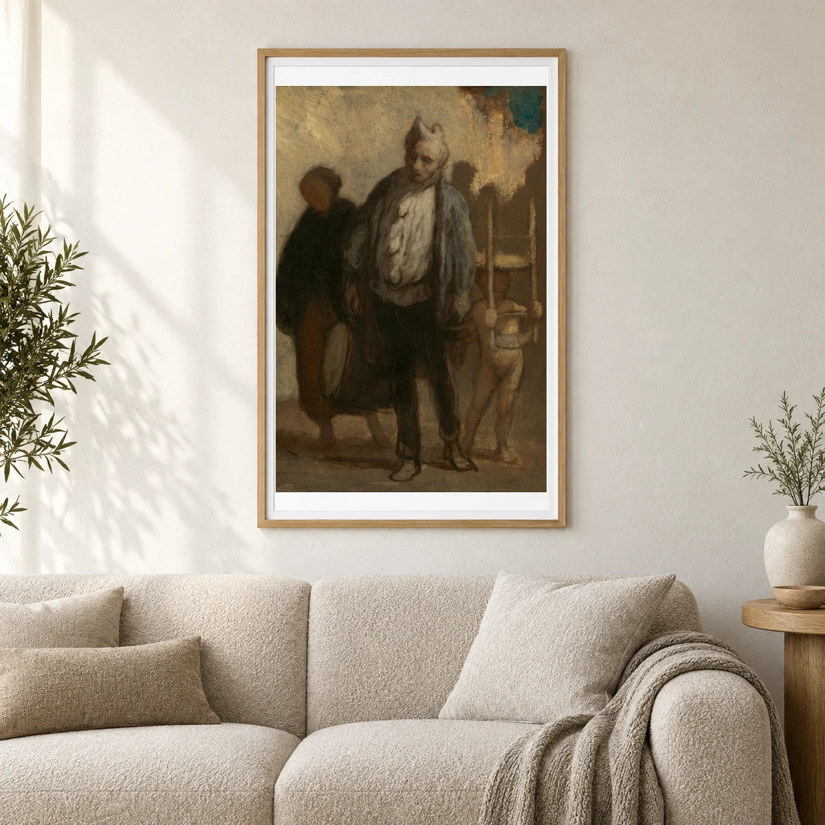 Wandering Saltimbanques 1963.10.14 — Famous Paintings shown in a styled interior