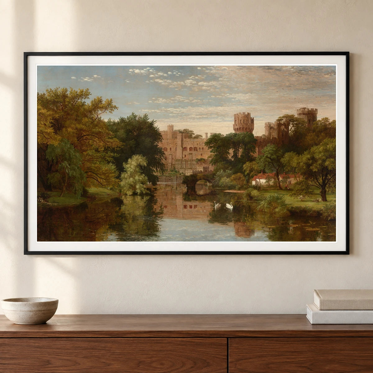 Warwick Castle, England 1991.142.1 — Famous Paintings shown in a styled interior