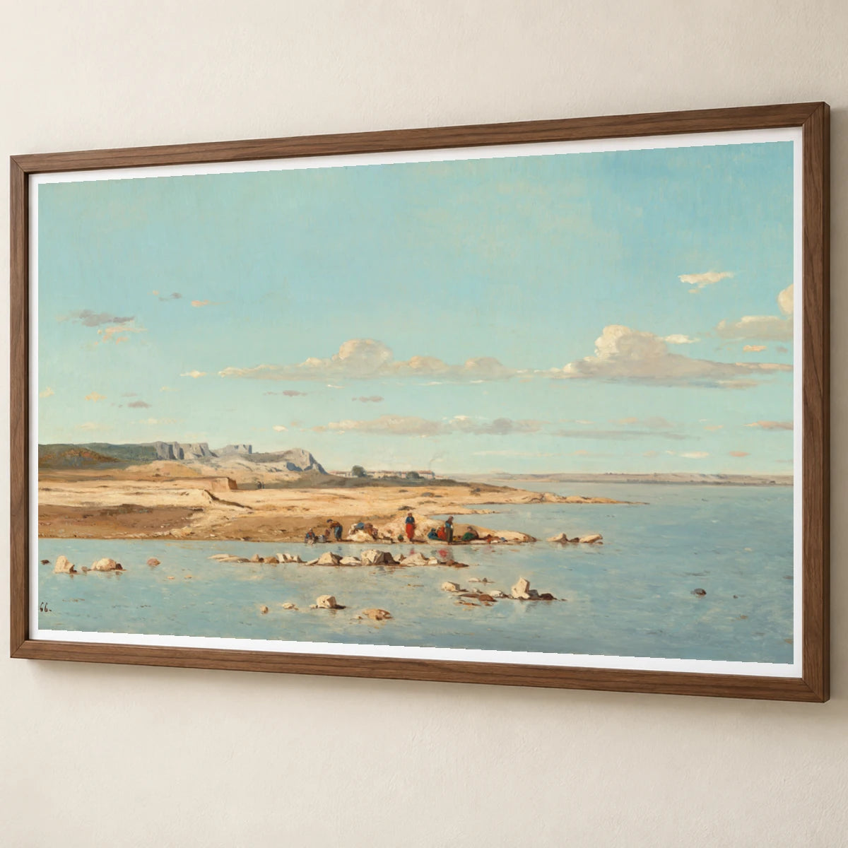 Washerwomen On The Banks Of The Durance 2007.73.1 — Famous Paintings famous paintings print by SaamCrafts