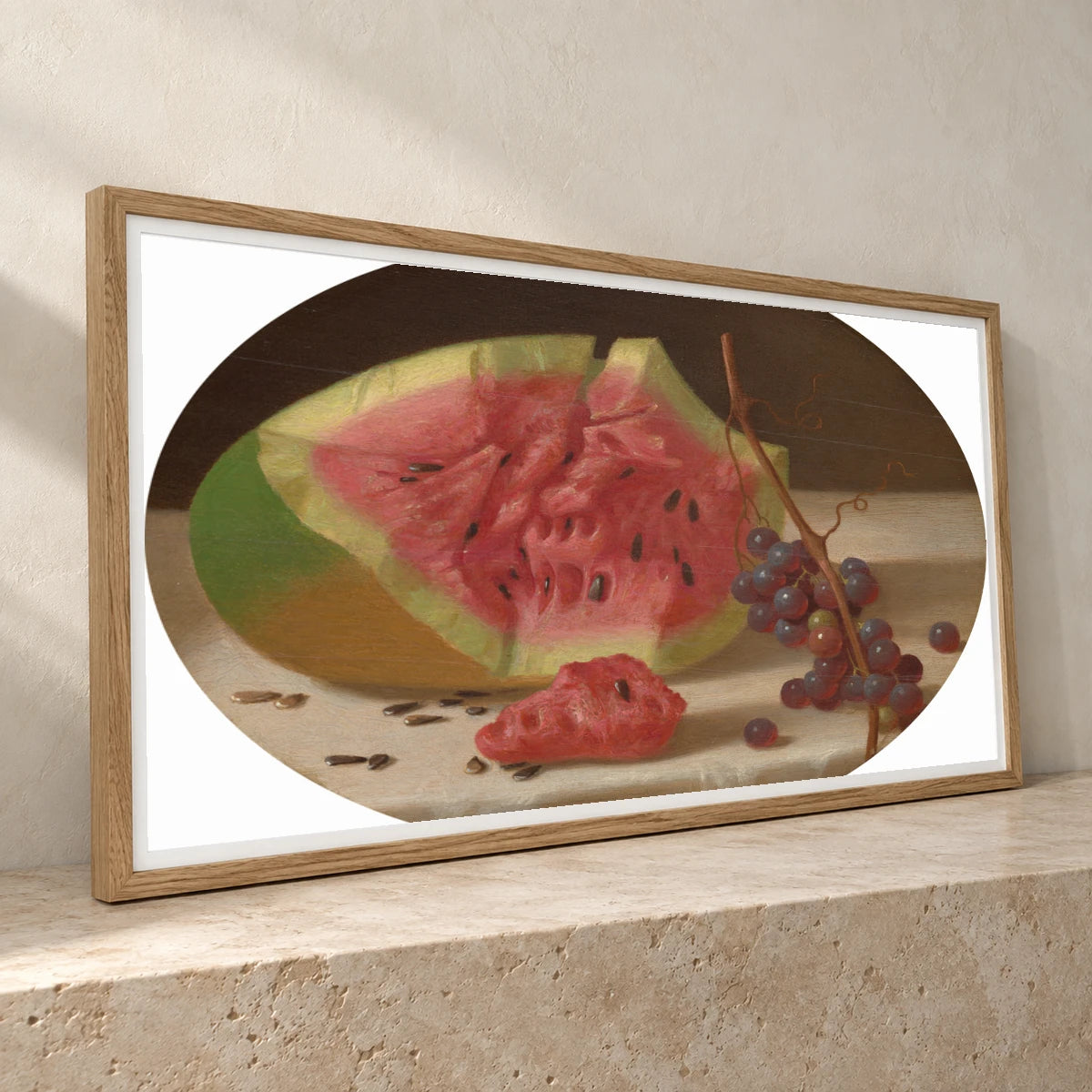 Watermelon And Grapes 2018.44.6 — Famous Paintings famous paintings print by SaamCrafts