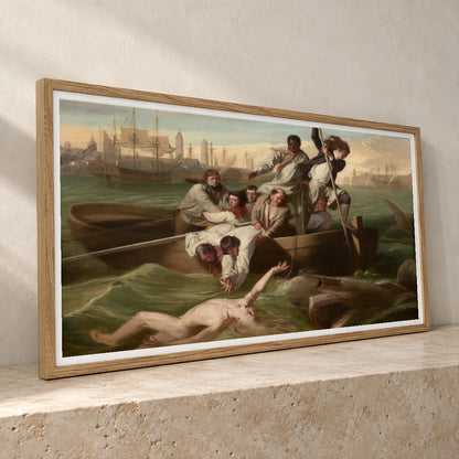 Watson And The Shark 1963.6.1 — Famous Paintings famous paintings print by SaamCrafts