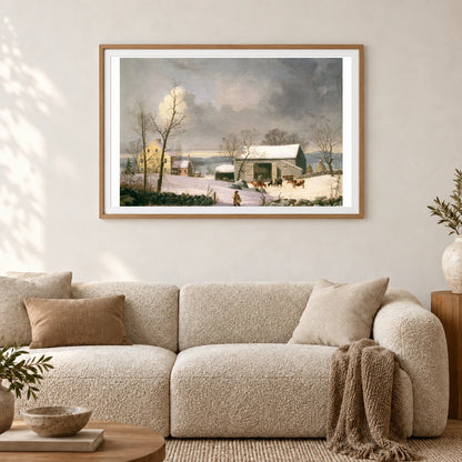 Winter In The Country 1994.59.1 — Famous Paintings shown in a styled interior