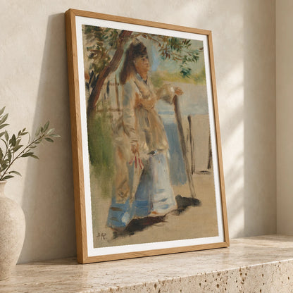 Woman By A Fence 1970.17.66 — Famous Paintings famous paintings print by SaamCrafts