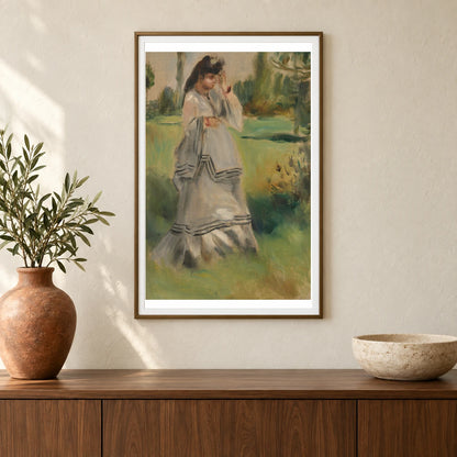 Woman In A Park 1970.17.68 — Famous Paintings shown in a styled interior