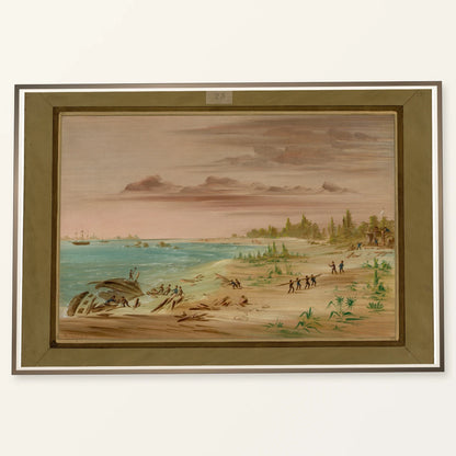 Wreck Of The Aimable, On The Coast Of Texas. 1685 1965.16.337 — Famous Paintings famous paintings print by SaamCrafts