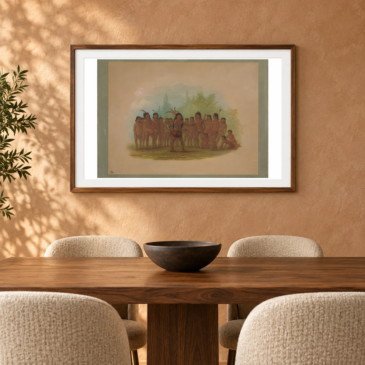 Zurumati Indians 1965.16.227 — Famous Paintings shown in a styled interior