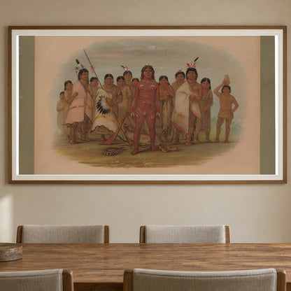  Paint Me Apachee 1965.16.202 — Famous Paintings shown in a styled interior