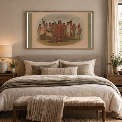  Paint Me Apachee 1965.16.202 — Famous Paintings shown in a styled interior