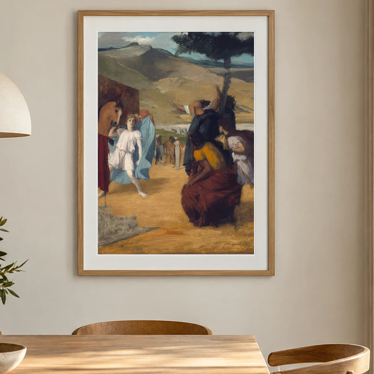 Alexander And Bucephalus (1861 1862) — Edgar Degas shown in a styled interior