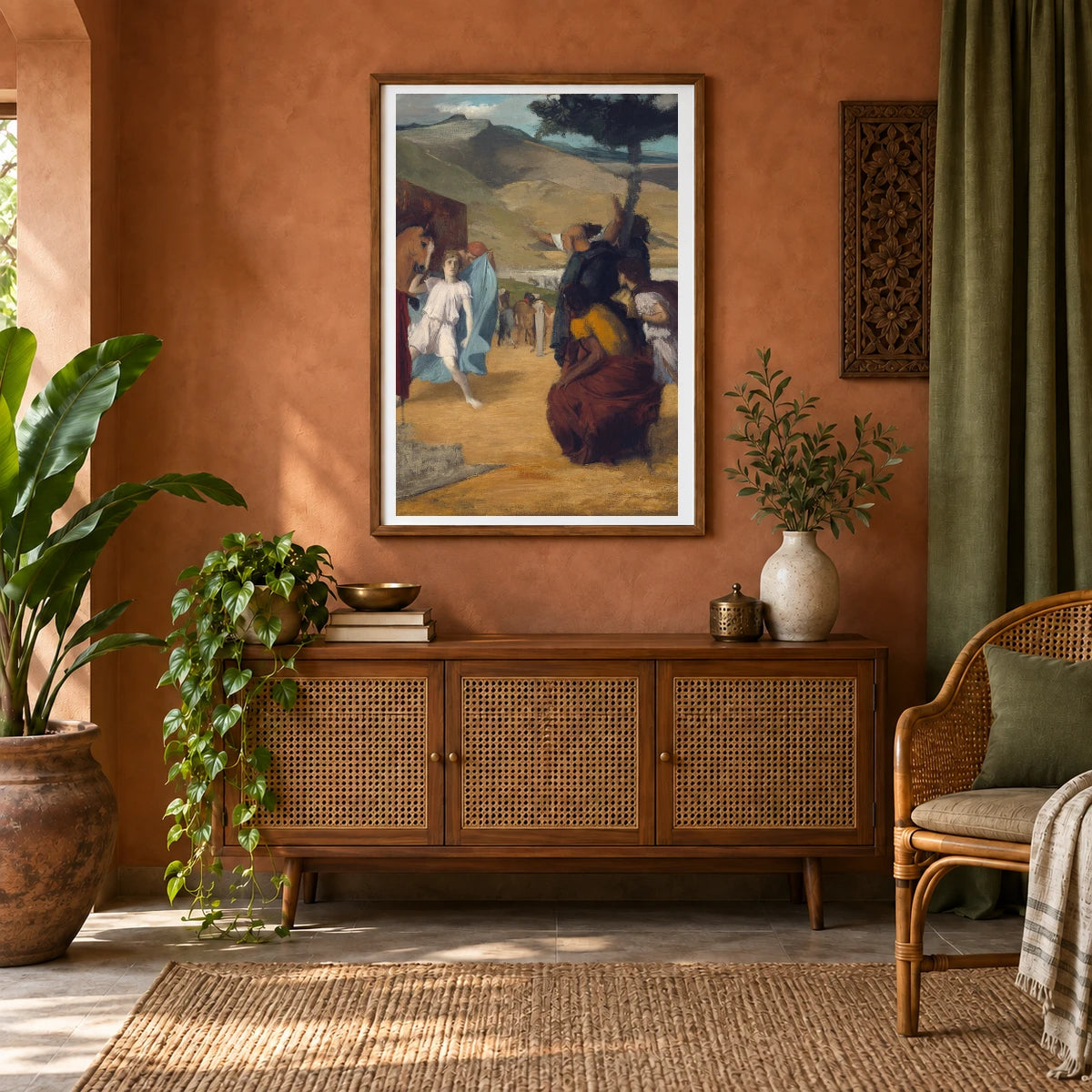 Alexander And Bucephalus (1861 1862) — Edgar Degas shown in a styled interior