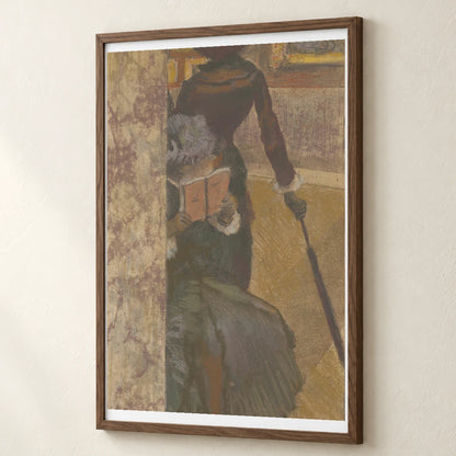 Mary Cassatt At The Louvre The Paintings Gallery — Edgar Degas edgar degas print by SaamCrafts