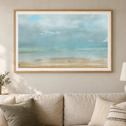 Plage À Marée Basse — Edgar Degas shown in a styled interior