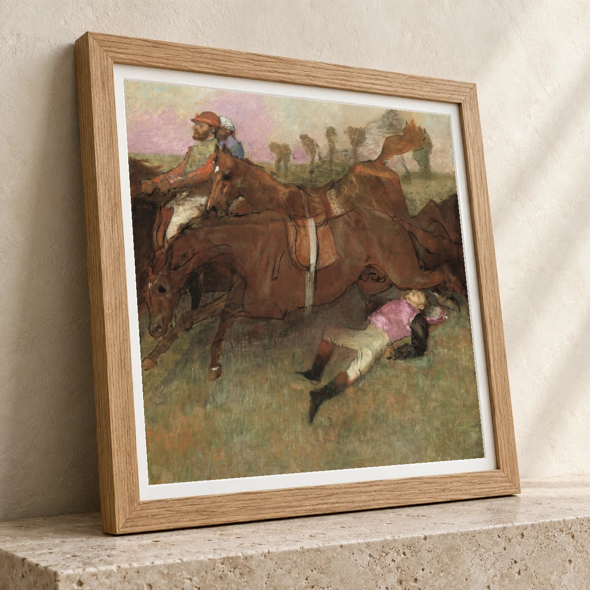 Scene From The Steeplechase – The Fallen Jockey — Edgar Degas edgar degas print by SaamCrafts