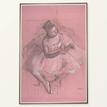 Seated Dancer (1873–74) — Edgar Degas edgar degas print by SaamCrafts