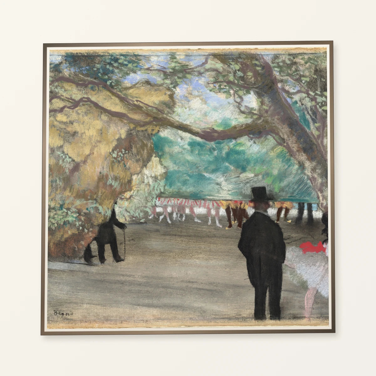 The Curtain (c. 1880) — Edgar Degas edgar degas print by SaamCrafts