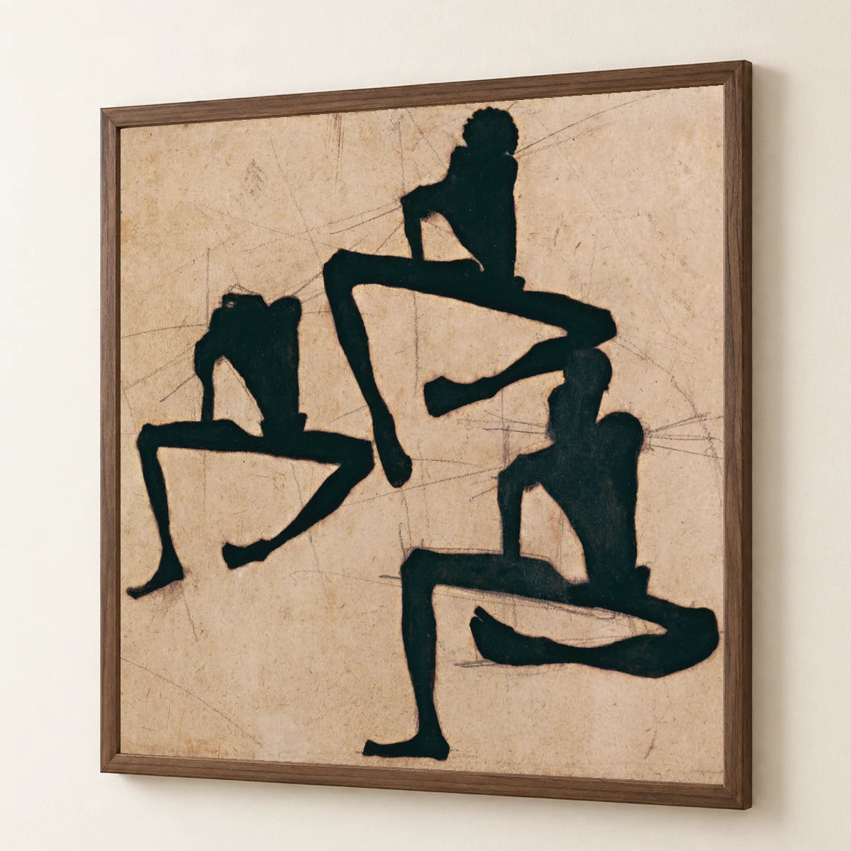 Composition With Three Male Nudes (1910) — Egon Schiele egon schiele print by SaamCrafts