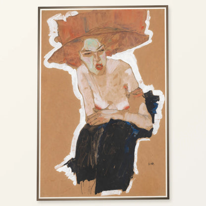 Die Hämische (1910) — Egon Schiele egon schiele print by SaamCrafts