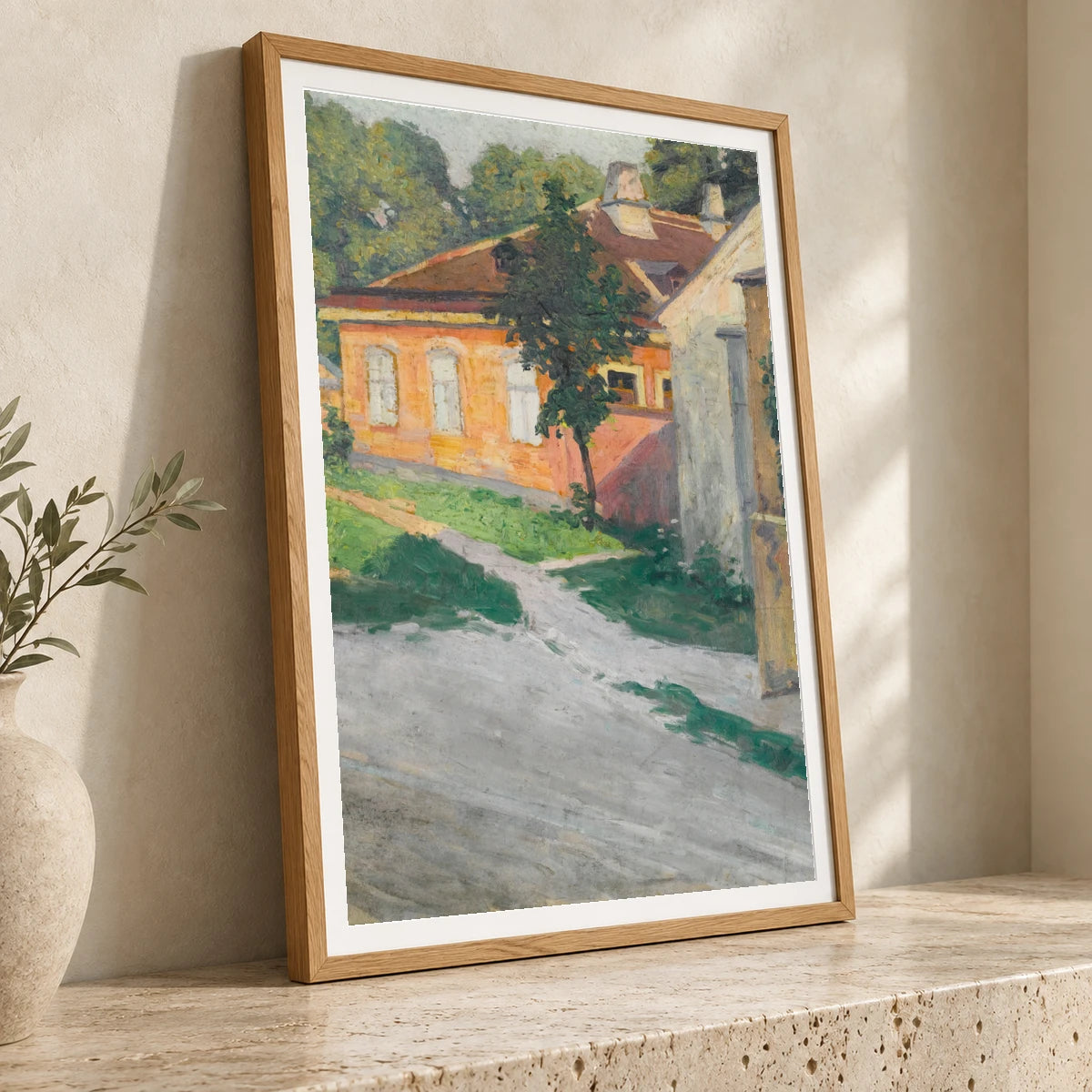 Haus In Hütteldorf (house In Hütteldorf) (1907) — Egon Schiele egon schiele print by SaamCrafts