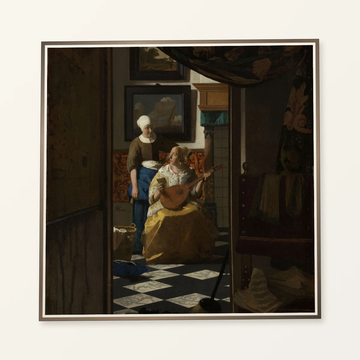 The Love Letter (c. 1669 C. 1670) — Johannes Vermeer johannes vermeer print by SaamCrafts
