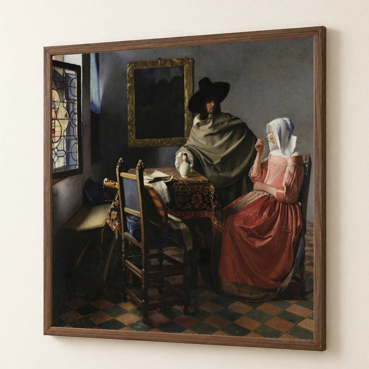 The Wine Glass (circa 1658 1660) — Johannes Vermeer johannes vermeer print by SaamCrafts
