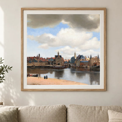View Of Delft (c. 1660 1661) — Johannes Vermeer shown in a styled interior