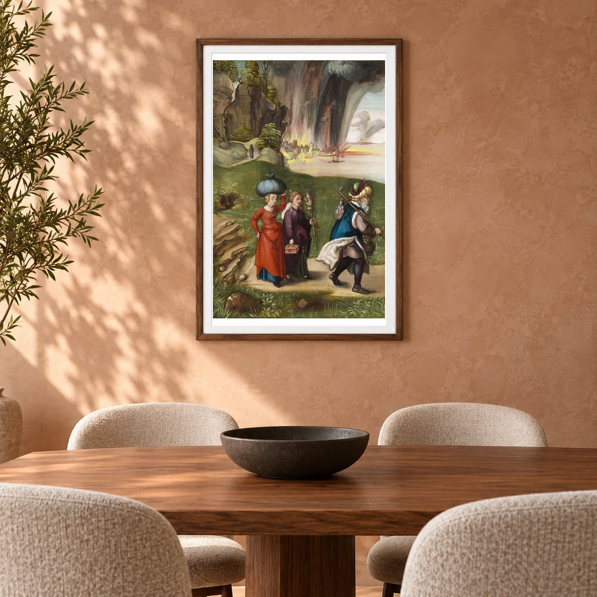 Lot And His Daughters (c. 1496 1499) — Modern & Contemporary shown in a styled interior