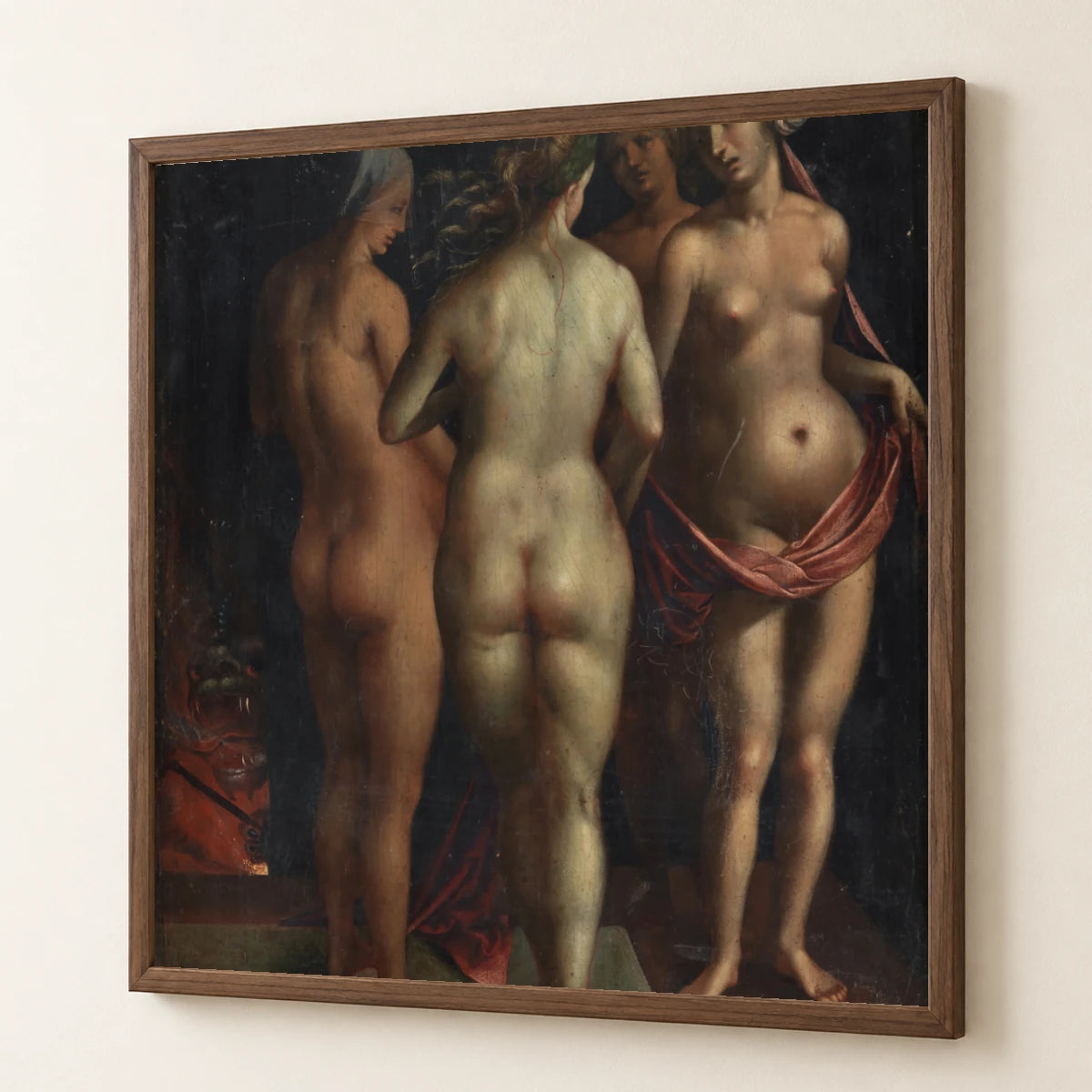 Venus And The Three Graces (1496 – 1596) — Modern & Contemporary modern & contemporary art print by SaamCrafts