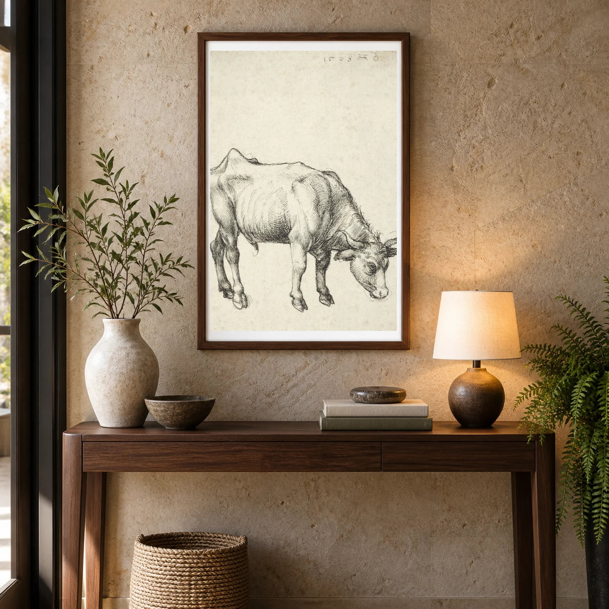 Young Bull (c. 1496) — Modern & Contemporary shown in a styled interior