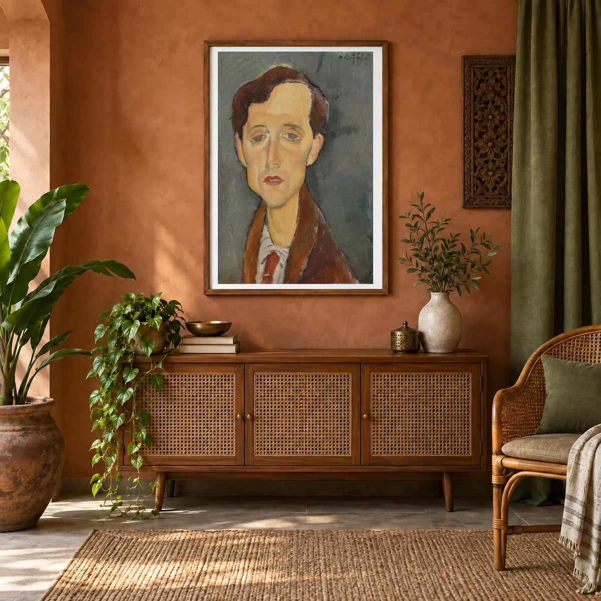 Portrait Of Frans Hellens — Modern & Contemporary shown in a styled interior