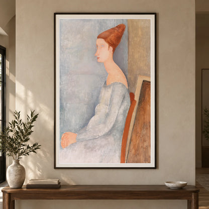 Portrait Of Jeanne Hébuterne (1918) — Modern & Contemporary shown in a styled interior