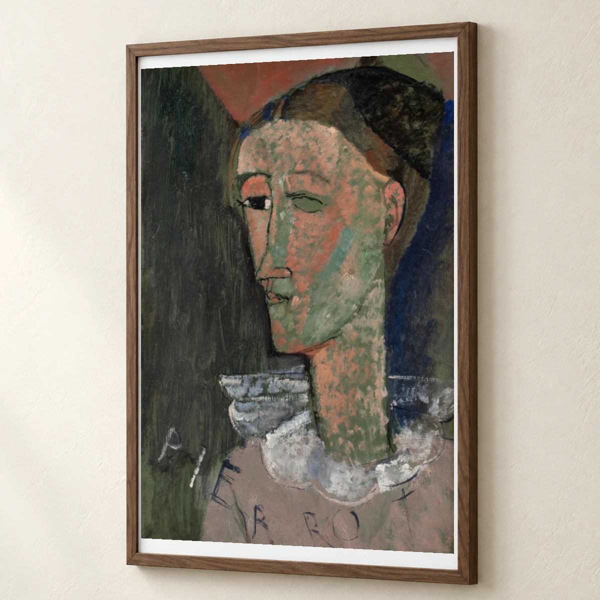 Self Portrait As Pierrot (1915) — Modern & Contemporary modern & contemporary art print by SaamCrafts