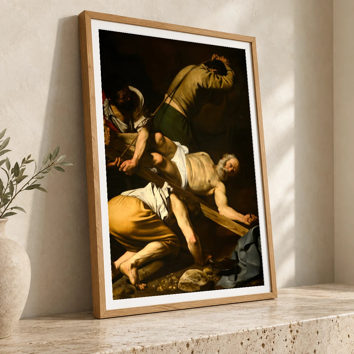 Crucifixion Of St. Peter — Modern & Contemporary modern & contemporary art print by SaamCrafts