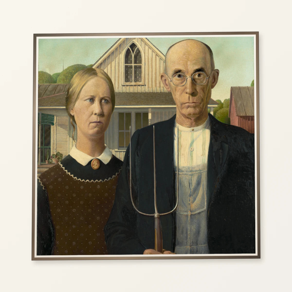 American Gothic (1930) — Modern & Contemporary modern & contemporary art print by SaamCrafts
