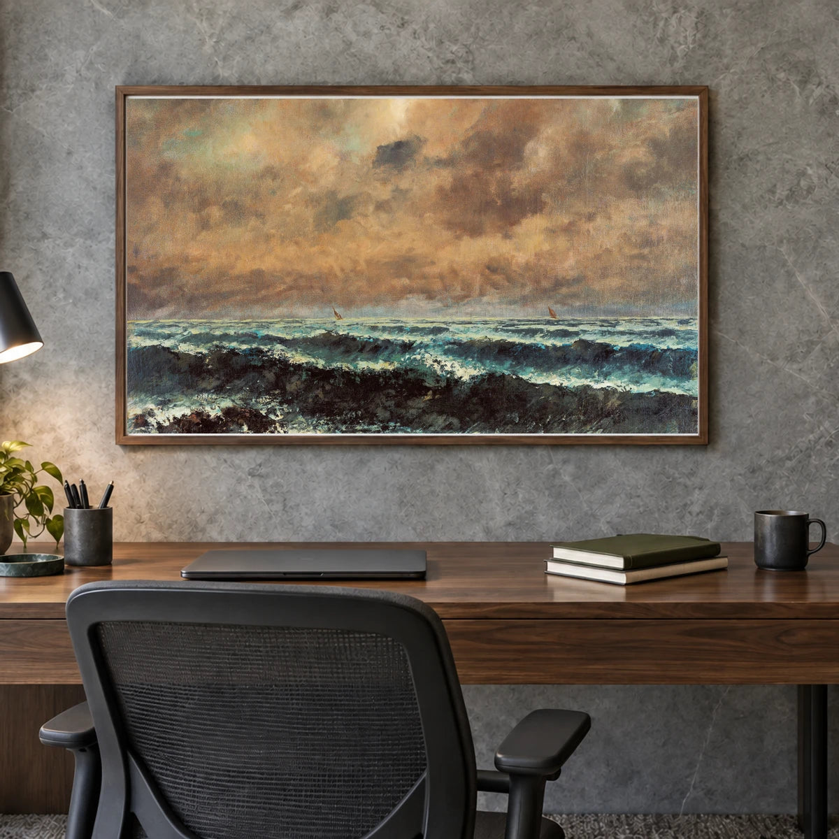 Autumn Sea — Modern & Contemporary shown in a styled interior