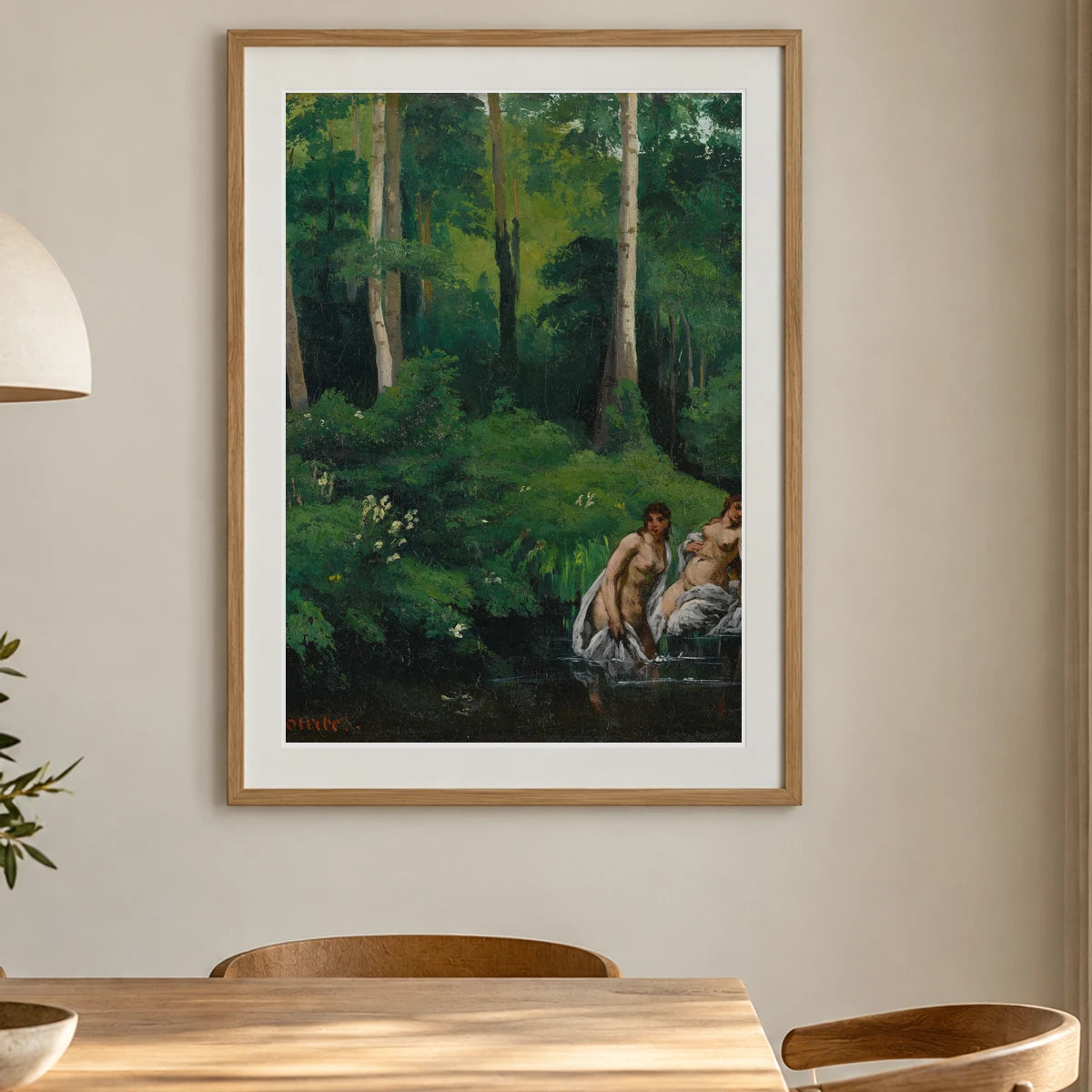 Baigneuses Dans La Forêt — Modern & Contemporary shown in a styled interior