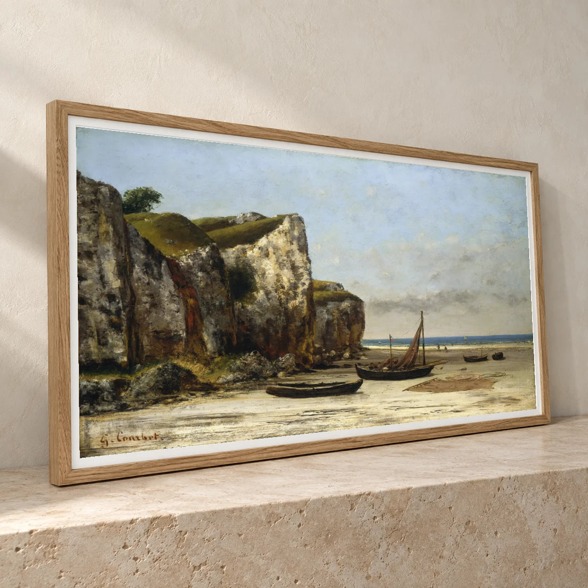 Beach In Normandy (c. 1872 1875) — Modern & Contemporary modern & contemporary art print by SaamCrafts