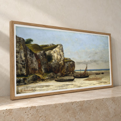 Beach In Normandy (c. 1872 1875) — Modern & Contemporary modern & contemporary art print by SaamCrafts