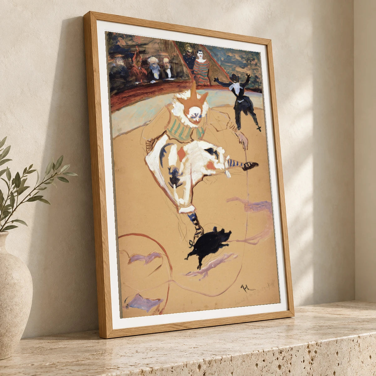 At The Circus Fernando, Medrano With A Piglet (1884–1894) — Modern & Contemporary modern & contemporary art print by SaamCrafts