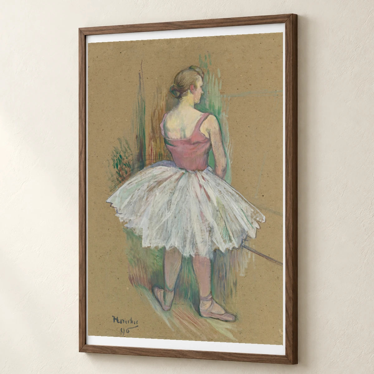 Danseuse En Pied Vue De Dos — Modern & Contemporary modern & contemporary art print by SaamCrafts