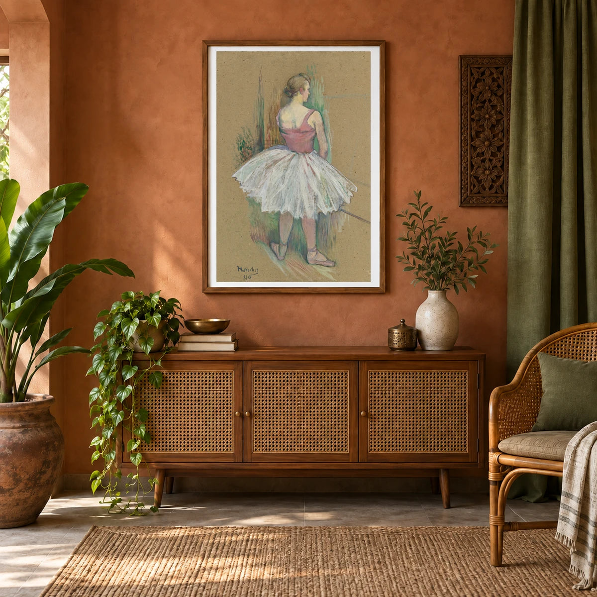 Danseuse En Pied Vue De Dos — Modern & Contemporary shown in a styled interior