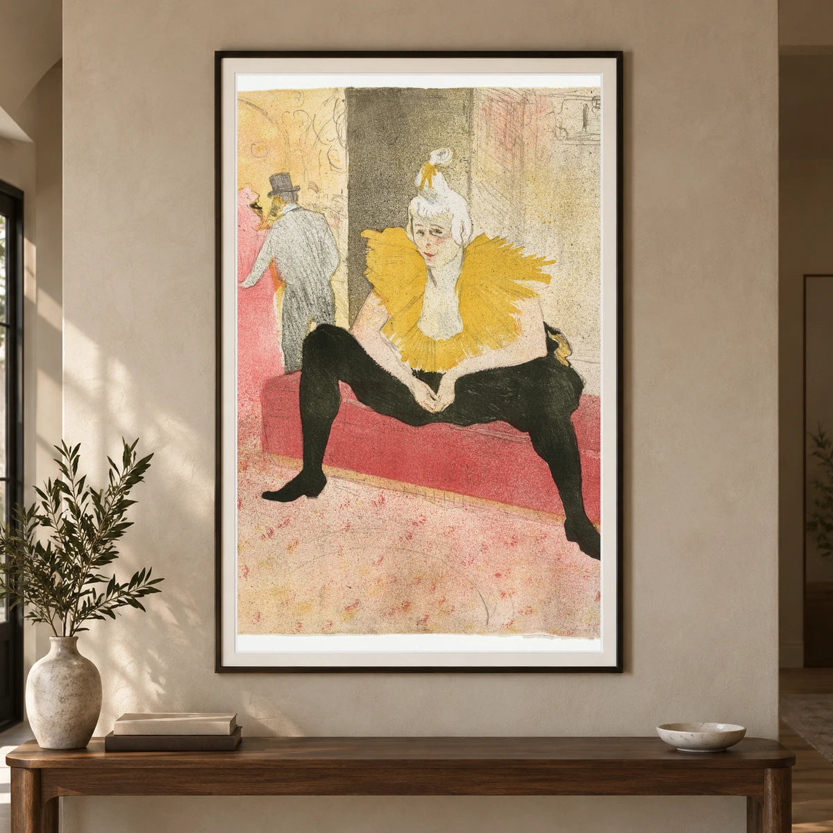 Elles, The Seated Clown, Mlle Cha U Ka O — Modern & Contemporary shown in a styled interior