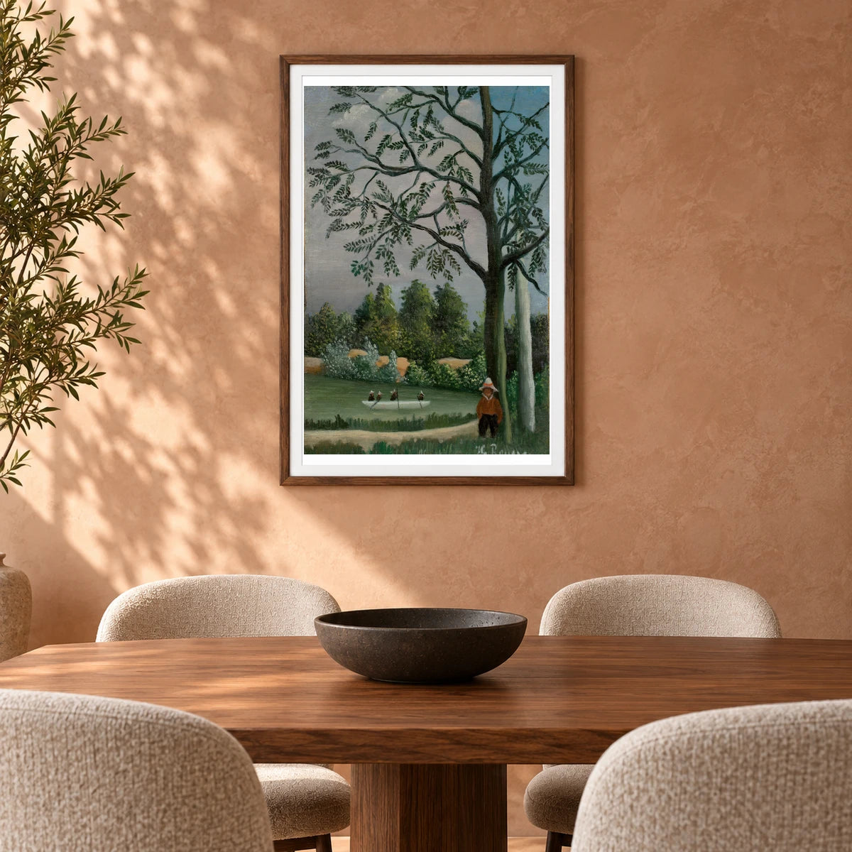 Paysage Avec Des Pêcheurs — Modern & Contemporary shown in a styled interior