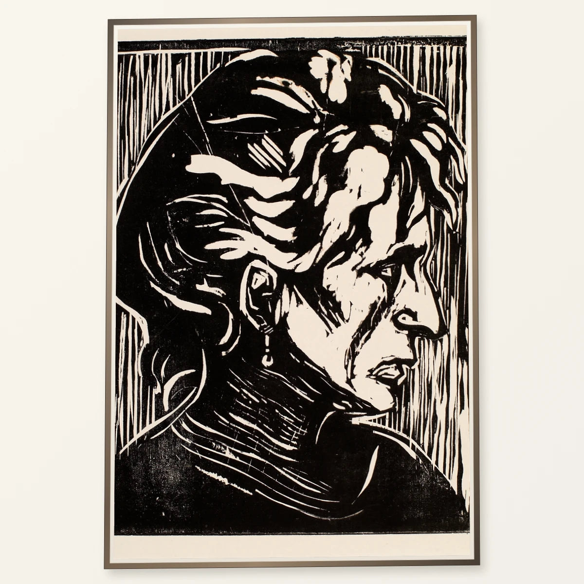 Portrait Of An Elderly Lady (study Of A Head) (1983) — Edvard Munch edvard munch print by SaamCrafts