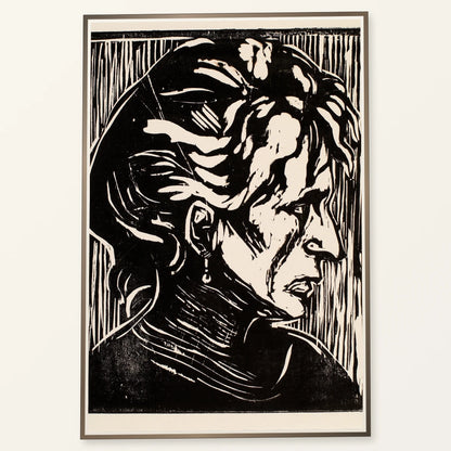 Portrait Of An Elderly Lady (study Of A Head) (1983) — Edvard Munch edvard munch print by SaamCrafts