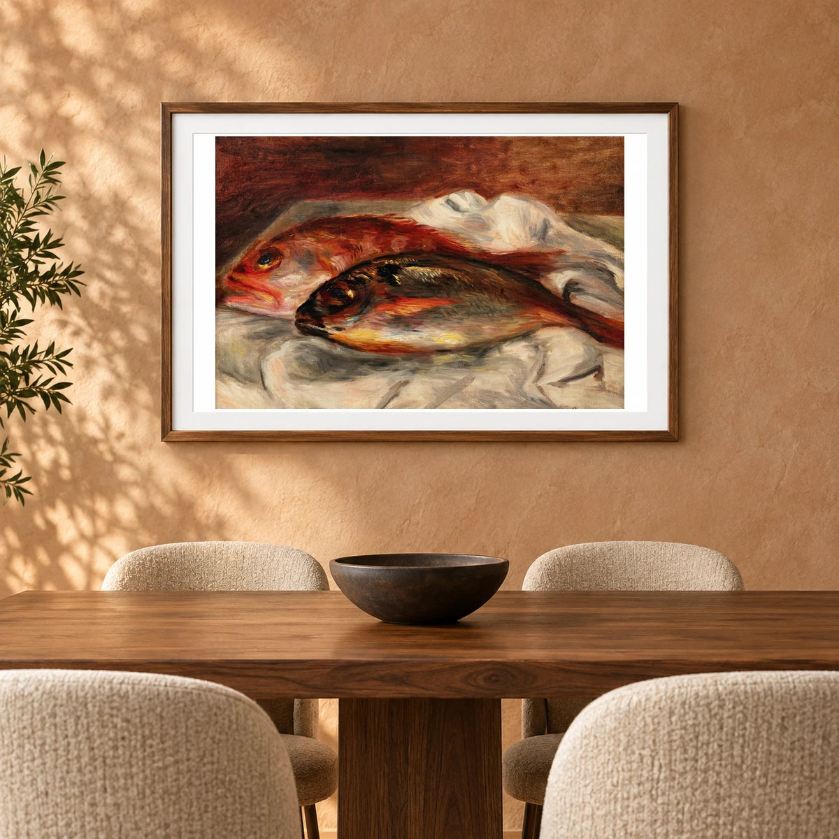 Dorade Et Rascasse (circa 1912) — Pierre-Auguste Renoir shown in a styled interior