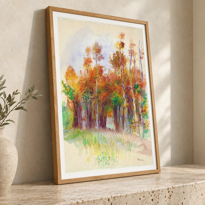 Grove Of Trees (1888–1890) — Pierre-Auguste Renoir pierre-auguste renoir print by SaamCrafts