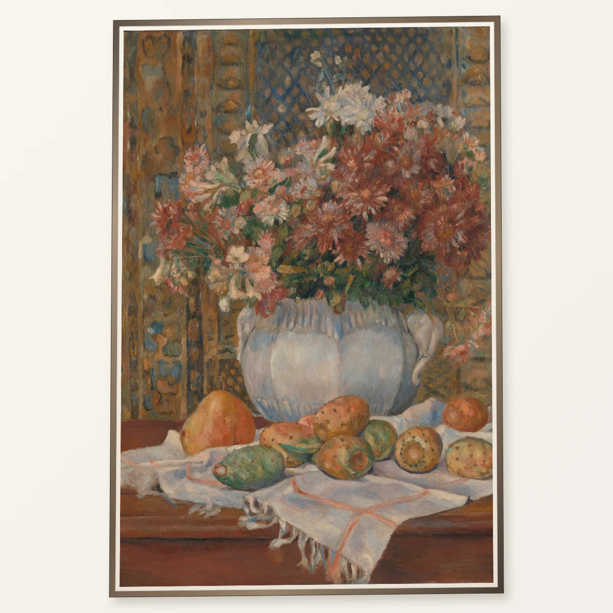 Still Life With Flowers And Prickly Pears (ca. 1885) — Pierre-Auguste Renoir pierre-auguste renoir print by SaamCrafts