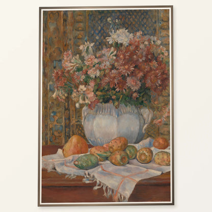 Still Life With Flowers And Prickly Pears (ca. 1885) — Pierre-Auguste Renoir pierre-auguste renoir print by SaamCrafts