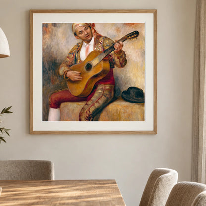 The Spanish Guitarist — Pierre-Auguste Renoir shown in a styled interior